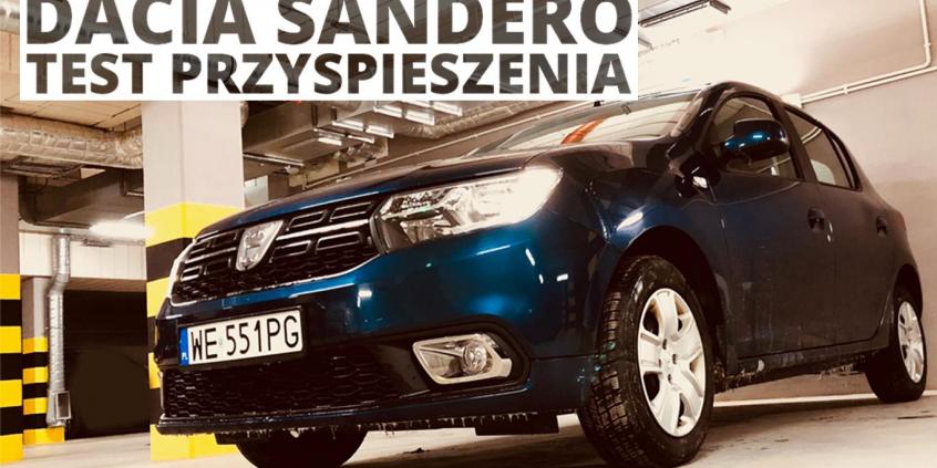 Dacia Sandero 1.0 SCe 73 KM (MT) - przyspieszenie 0-100 km/h