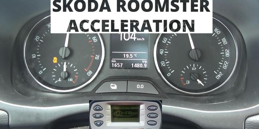 Skoda Roomster 1.2 TSI 105 KM - acceleration 0-100 km/h