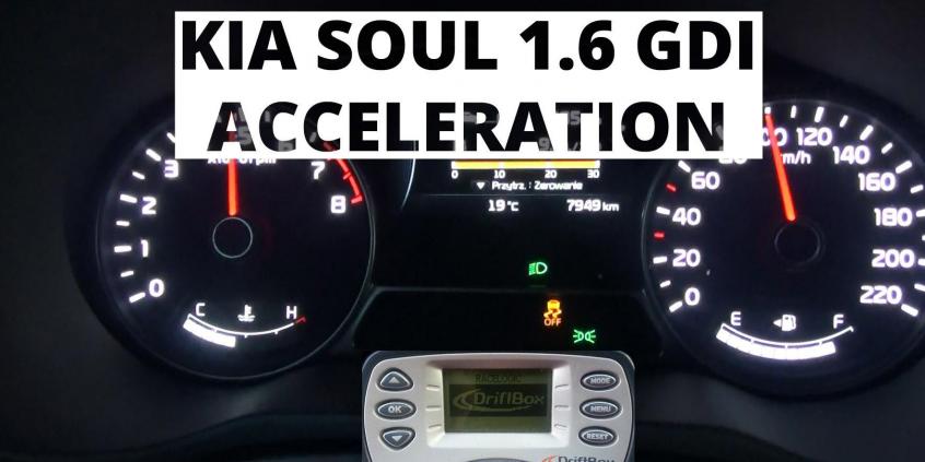 Kia Soul 1.6 GDI 132 KM - acceleration 0-100 km/h