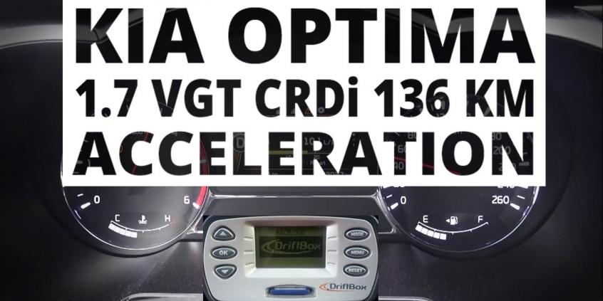 Kia Optima 1.7 VGT CRDi 136 KM (AT) - przyspieszenie 0-100 km/h 
