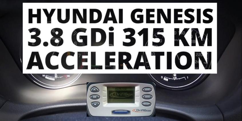 Hyundai Genesis 3.8 V6 GDI 315 KM (AT) - przyspieszenie 0-100 km/h 