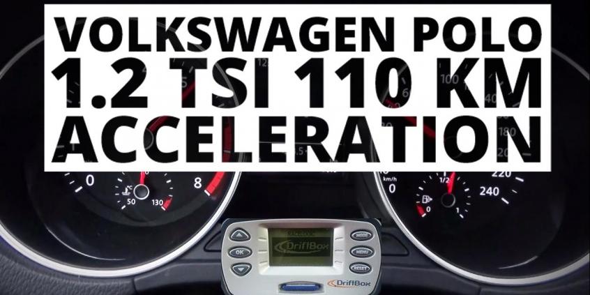 Volkswagen Polo 5d 1.2 TSI 110 KM (MT) - przyspieszenie 0-100 km/h