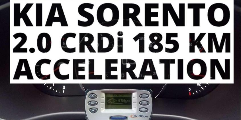 Kia Sorento 2.0 CRDi 185 KM (AT) - przyspieszenie 0-100 km/h 