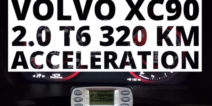 Volvo XC90 2.0 T6 320 KM (AT) - przyspieszenie 0-100 km/h 
