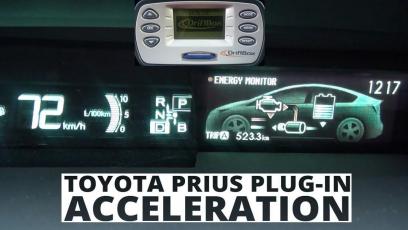 Toyota Prius Plug-in 1.8 HSD 136 KM - acceleration 0-100 km/h