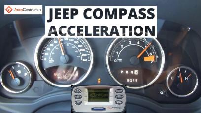 Jeep Compass 2.0 156 KM - acceleration 0-100 km/h