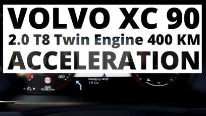 Volvo XC90 2.0 T8 Twin Engine 400 KM (AT) - przyspieszenie 0-100 km/h 