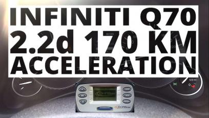 Infiniti Q70 2.2d 170 KM (AT) - przyspieszenie 0-100 km/h 