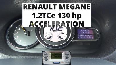 Renault Megane 1.2 TCe 130 KM - acceleration 0-100 km/h