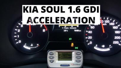 Kia Soul 1.6 GDI 132 KM - acceleration 0-100 km/h