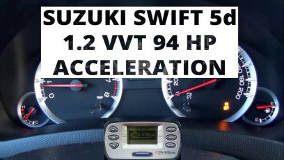 Suzuki Swift 5d 1.2 VVT 94 KM - acceleration 0-100 km/h