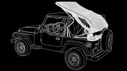 Jeep Wrangler - szkic auta