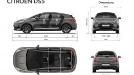 Citroen DS5 - szkic auta - wymiary