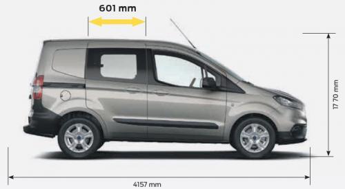 Szkic techniczny Ford Transit Courier Kombi Facelifting