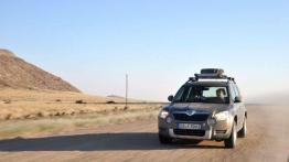 Skoda Yeti w Namibii - dzień 2 - poznajemy szutry i piaski