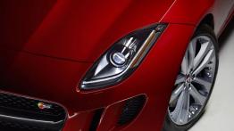 Jaguar F-Type S Manual Roadster Caldera Red (2015) - lewy przedni reflektor - włączony