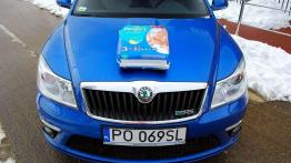 Octavia RS z pieluchą w tle