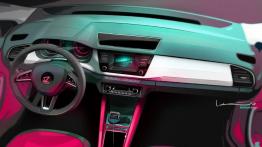 Skoda Fabia III Hatchback (2015) - szkic wnętrza