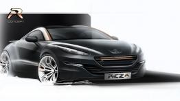 Peugeot RCZ R Concept - szkic auta