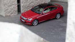 Mercedes klasa C Coupe 2012 - widok z góry