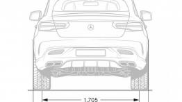 Mercedes-AMG GLE 63 Coupe (2015) - szkic auta - wymiary