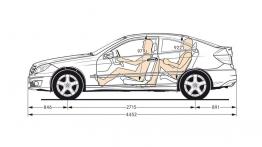 Mercedes CLC - szkic auta - wymiary