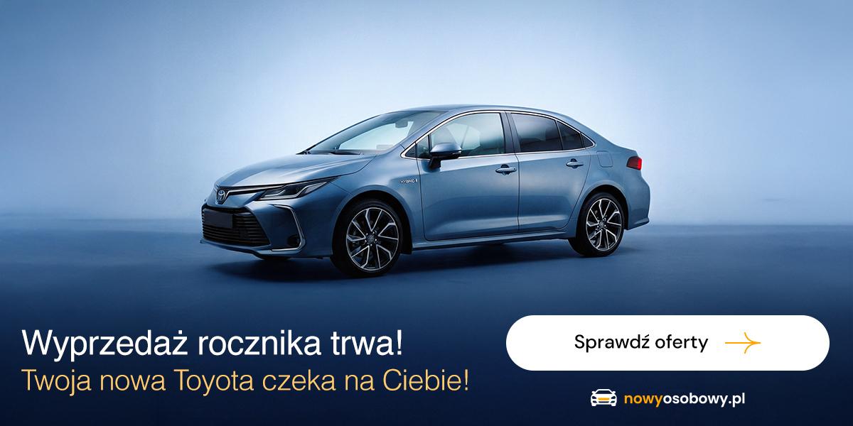 Nowa Toyota w wyprzedaży rocznika na nowyosobowy