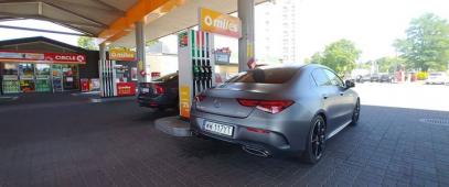 #Mercedes #MercedesBenz #CLA #tankowanie #CircleK #CircleKPolska, zdjęcie 2