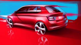 Skoda Fabia III hatchback (2015) - szkic auta