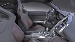 Audi R8 V12 TDI - widok ogólny wnętrza z przodu