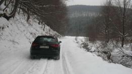 Audi A3 Sportback - przedni napęd kontra śnieg w Krynicy Zdrój