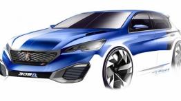 Peugeot 308 R HYbrid Concept (2015) - szkic auta