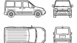 Ford Tourneo Connect SWB - szkic auta