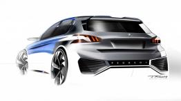 Peugeot 308 R HYbrid Concept (2015) - szkic auta