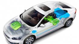 Volvo S60L Petrol Plug-in Hybrid Concept (2014) - schemat konstrukcyjny auta