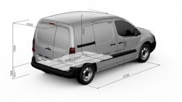 Peugeot Partner II Furgon Facelifting (2015) - szkic auta - wymiary