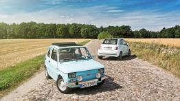 Fiat 126p & Nowy Fiat 500 - galeria redakcyjna - przód - inne ujęcie