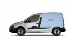 Peugeot Partner II Furgon Facelifting (2015) - szkic auta - wymiary