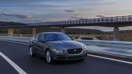 Jaguar XE 2.0d Ammonite Grey (2015) - widok z przodu