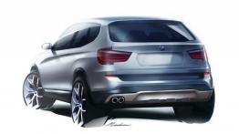 BMW X3 F25 Facelifting (2014) - szkic auta