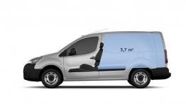 Peugeot Partner II Furgon Facelifting (2015) - szkic auta - wymiary