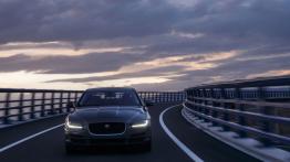 Jaguar XE 2.0d Ammonite Grey (2015) - widok z przodu