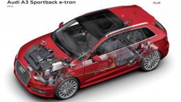 Audi A3 III Sportback e-tron (2013) - schemat konstrukcyjny auta