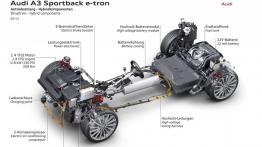 Audi A3 III Sportback e-tron (2013) - schemat konstrukcyjny auta