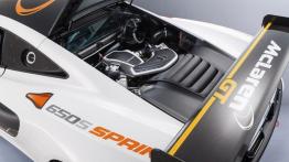 McLaren 650S Sprint (2015) - pokrywa silnika otwarta - widok z góry