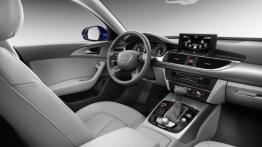 Audi A6 C7 L e-tron (2016) - widok ogólny wnętrza z przodu
