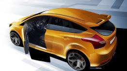 Ford Focus III ST hatchback - szkic auta