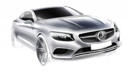 Mercedes klasy S Coupe (2014) - szkic auta