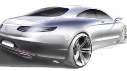 Mercedes klasy S Coupe (2014) - szkic auta