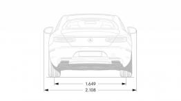 Mercedes klasy S Coupe (2014) - szkic auta - wymiary